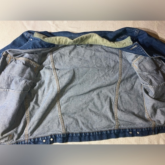 Linson VINTAGE Denim Corduroy Trim Jacket - Picture 8 of 8